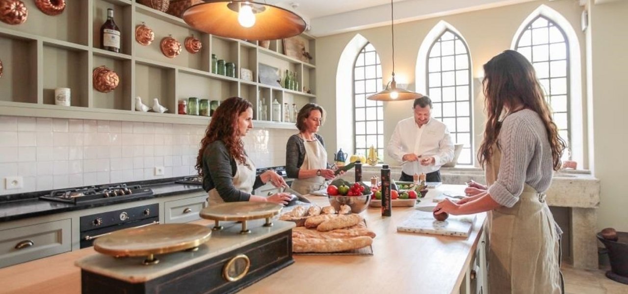 School kitchen of Château de Berne